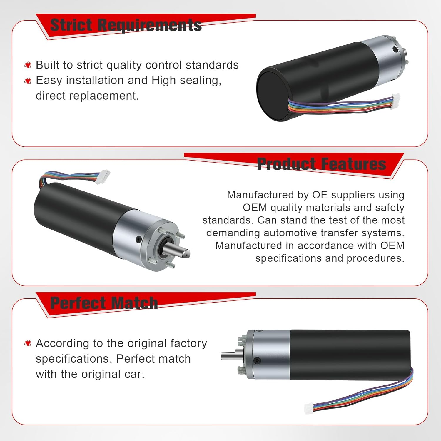 236575 RV In-Wall Slide-Out Motor for Lippert Schwintek In-Wall Slide System 300:1 High Torque Gear Ratio 12V IG-42 10Mm Motor Assembly, Slide Motor for Travel Trailer and Camper image number 2