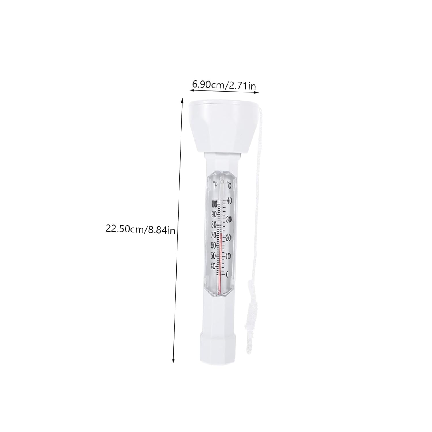 Bestonzon Floating Pool and Bath Water Thermometer 0-40&deg;C, Sturdy Floating Temperature Measuring Tool for Swimming Pools, Fishponds, and Saunas image number 6