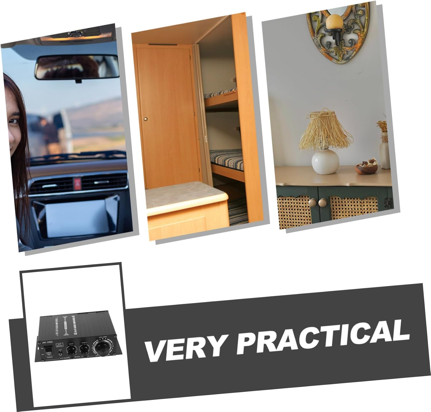 BUGUUYO Mini Portable Amplifier Compact Audio Power Amp for Car Motorcycle Computer Home Voice Amplification Compatibility Easy Installation image number 1