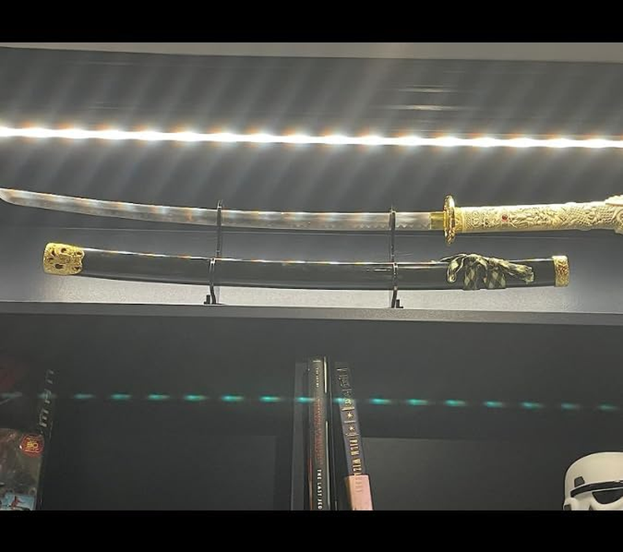 LEILIN Sword Stand, Sword Holder, Acrylic Two-Layer Samurai Sword Display Stand, Desktop Katana Holder, 6Mm Acrylic Sheet image number 3