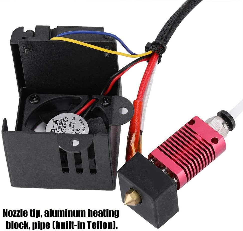 3D Printer Ender 3 Replacement Parts,3D Printer Stainless Steel J-Head Hotend Extruder + Spray Nozzle Kit for Creality CR-10/10S/S4/ 3 Hotend Assembled Ender for Creality 3D Printing Printer