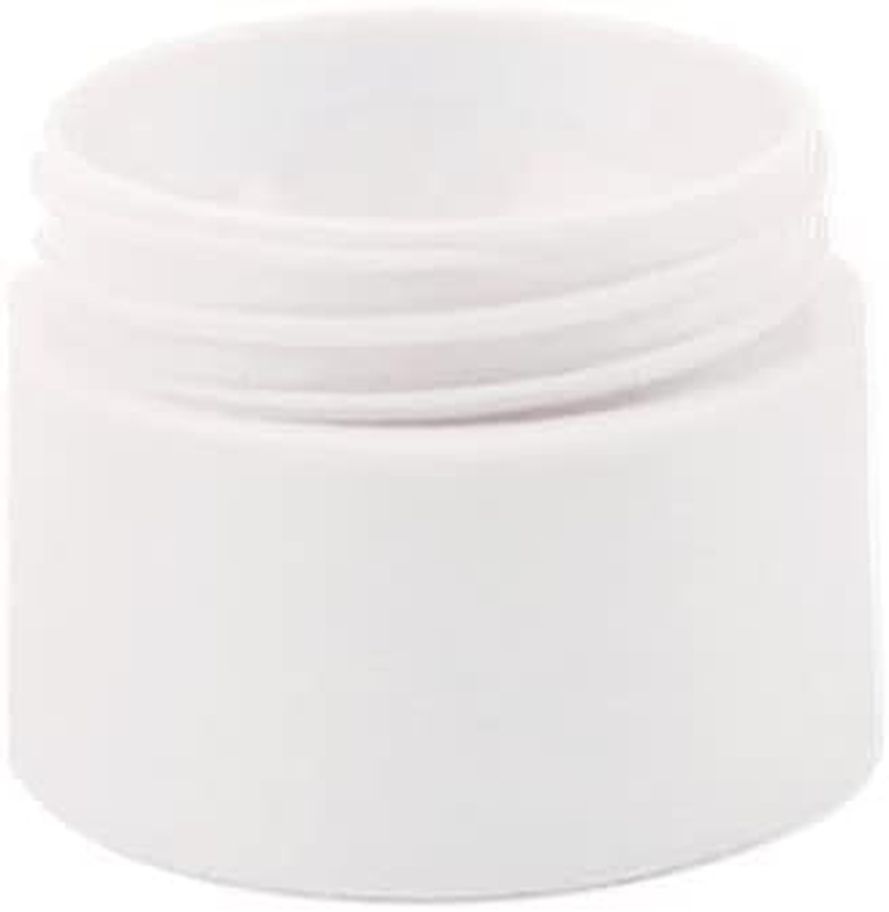 10 Pcs 50Ml White PP Plastic Scrub Face Cream Jar Container with Lids and Inner Empty Refillable Cosmetic and DIY Sample Containers Cases image number 6