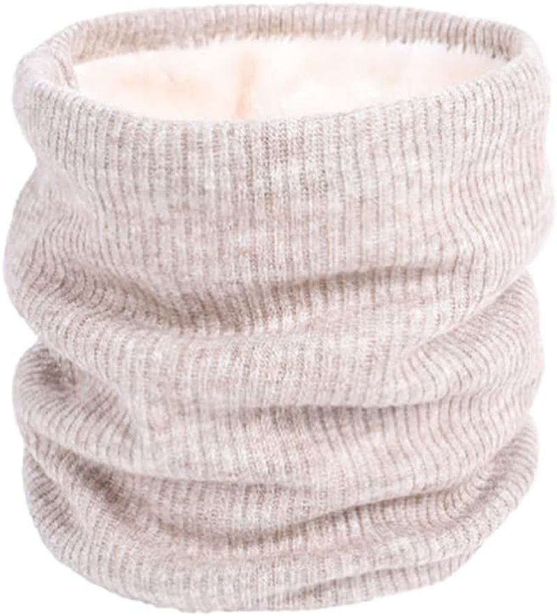 AIMALL Winter Thermal Fleece Scarf Neck Warmer Balaclava, Dual-Layer Ski Tube Beanie for Men & Women
