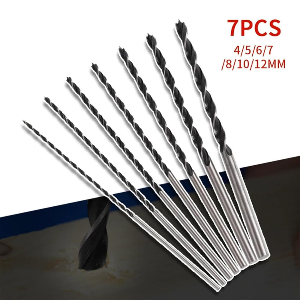300MM Extra Long Wood Drill Bits Brad Point Woodworking Set 4 5 6 7 8 10 12Mm image number 4