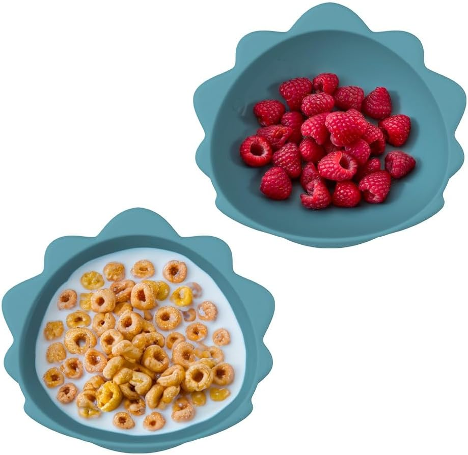 Melii Luxe Silicone Suction Bowls 2 Pack - Dinosaur image number 3
