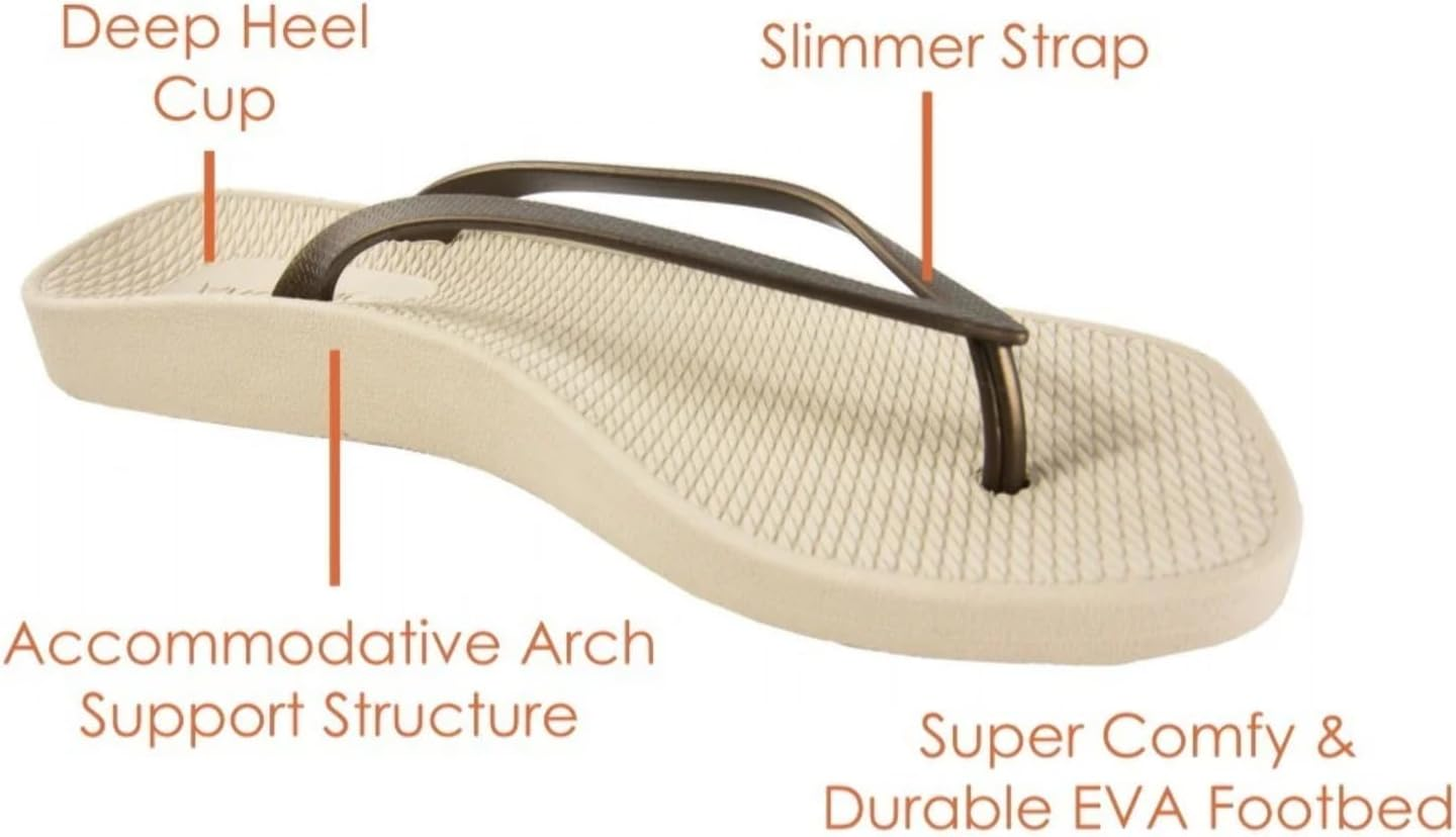 Archline Women'S Breeze Arch Support Orthotic Flip Flops Thongs image number 2