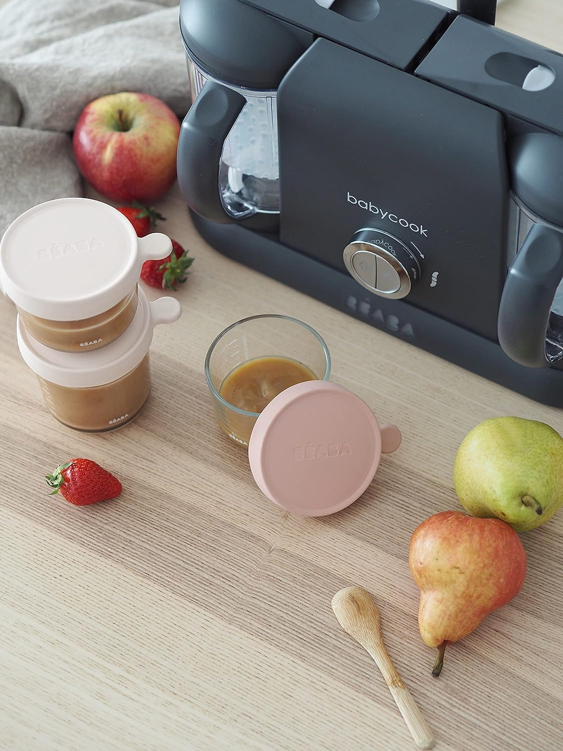 B&eacute;aba Babycook Duo Food Processor 4-In-1 Mixer Quick Steam 15 Min Diversification Food Small Pots Baby House XXL Capacity 2200 Ml Dark Grey, 912952, Dark Grey image number 5