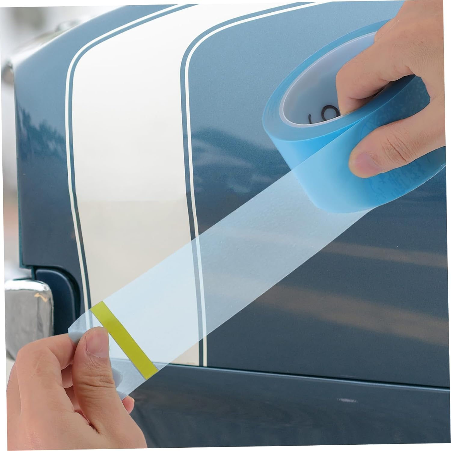 Mobestech 5Rolls Paint Masking Tape Low Tack Automotive Car Masking Tape for Painting Model Use