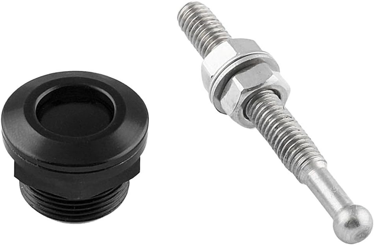 Prettyia 4Pcs Solid Car Bonnet Hood Latch Pin Locking Kit Push Button Quick Release 7/8 22Mm Black