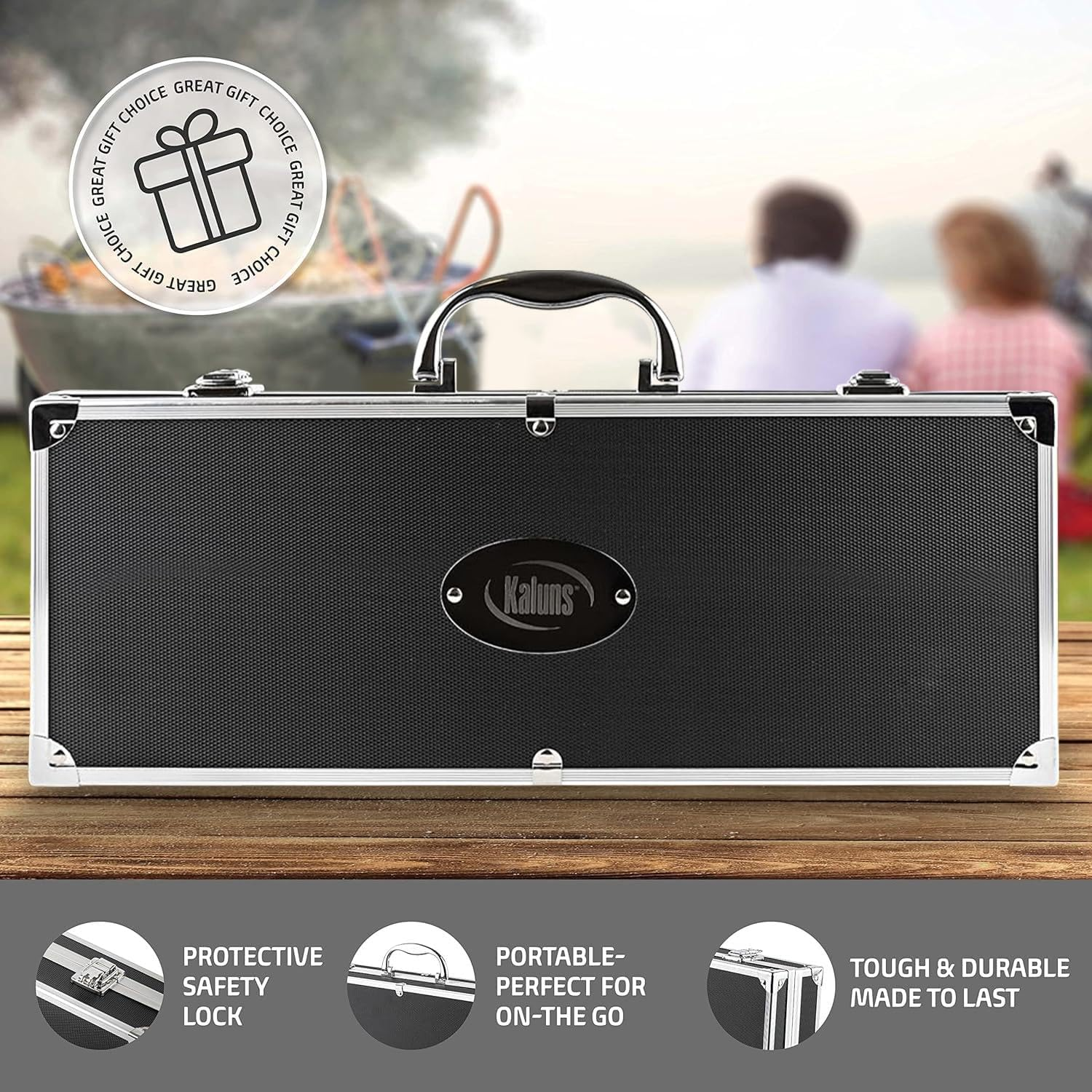 Kaluns&trade; BBQ Grill 21 Piece Utensil Set Heavy Duty Stainless Steel Tools Luxurious and Essential Tools for Barbequing Professional Grilling Accessories for the Expert Complete Outdoor Kit image number 4