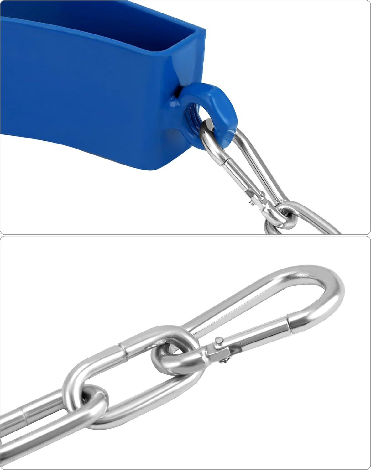 QWORK Steel Wall-Mounted Bracket for Cylinder, 2 Pack Durable Gas Cylinder Bracket with Screws and Safety Chain Supported image number 6