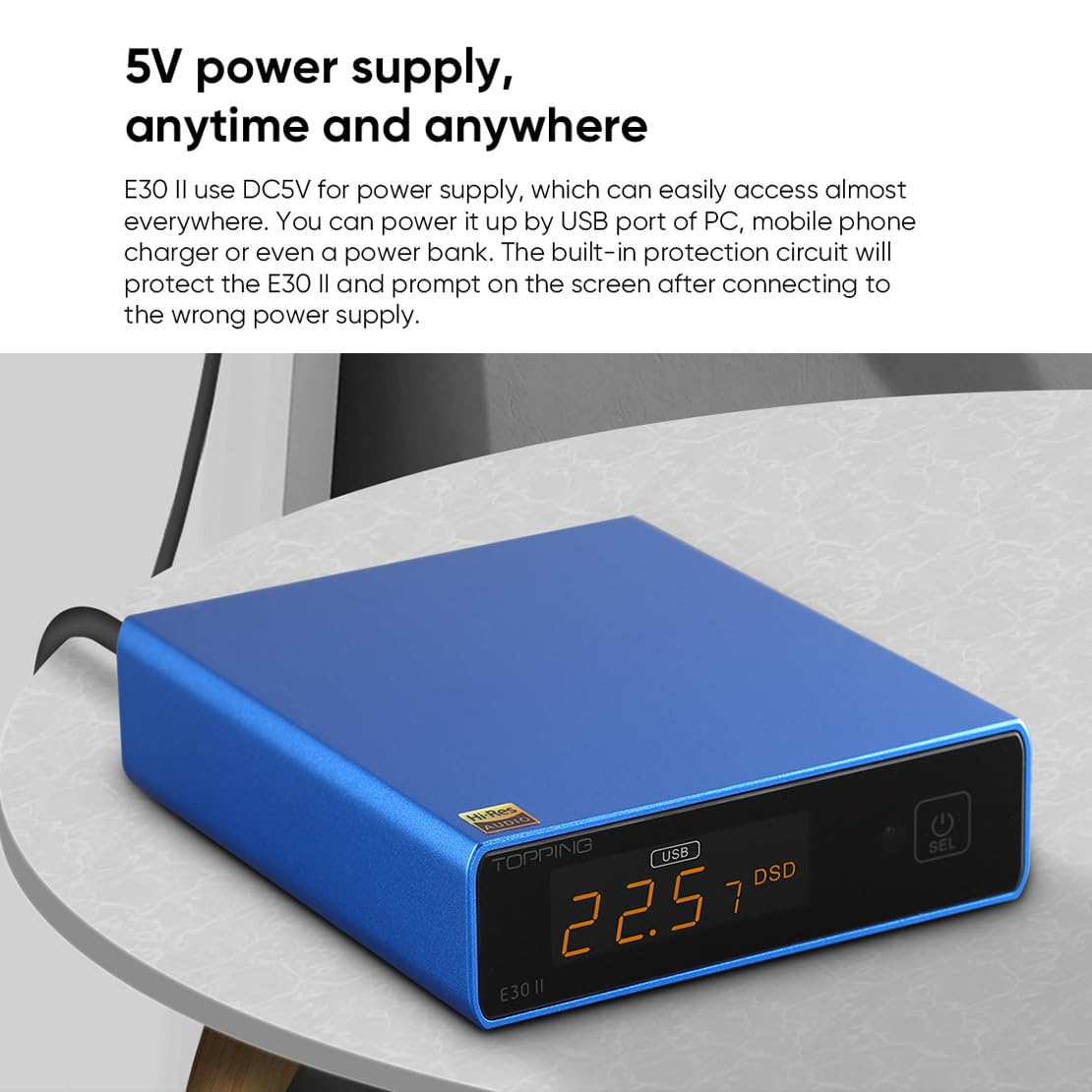 Topping E30 II DAC 2 X AK4493S Chip Hifi DAC DSD512 32Bit/768Khz XMOS XU208 Home Audio Decoder USB/SPDIF to L/R RCA Converter for PC (Black) image number 6