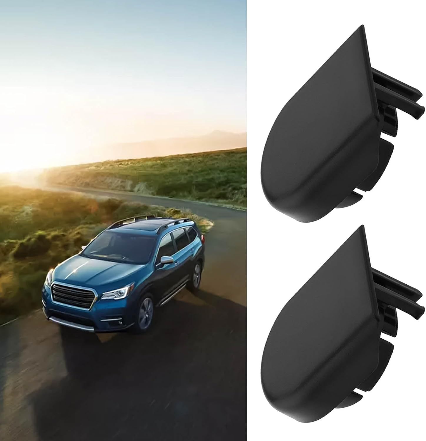 Emagtech 2PCS Windscreen Wiper Arm Cover Front Windshield Wiper Arm Nut Head Bolt Cap Cover Compatible with Subaru Impreza OEM 86538FG210 image number 2