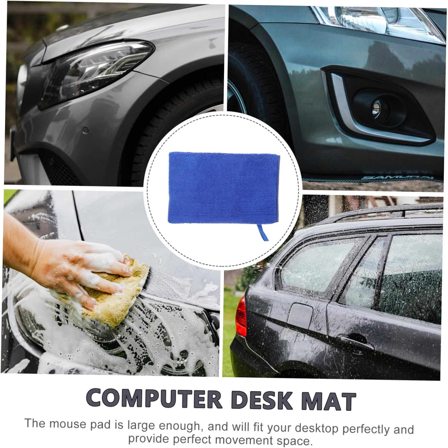 EXHUMKY Car Washing Gloves and Clay Towel Mitt for Automotive Detailing, Blue Sludge Removal Glove for Car Paint Cleaning and Polishing, Suitable for Vehicle Care and Maintenance image number 5