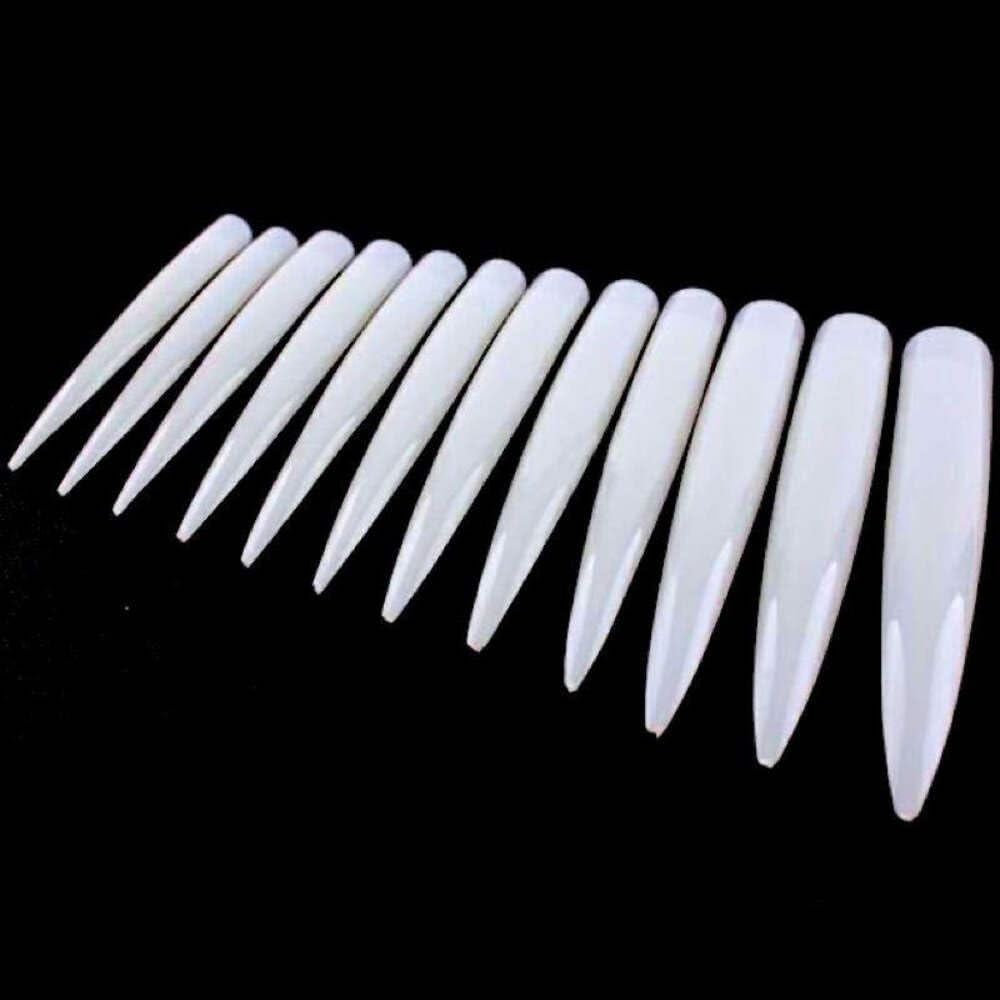 Extra Long Stiletto Nail Tips 10Pcs