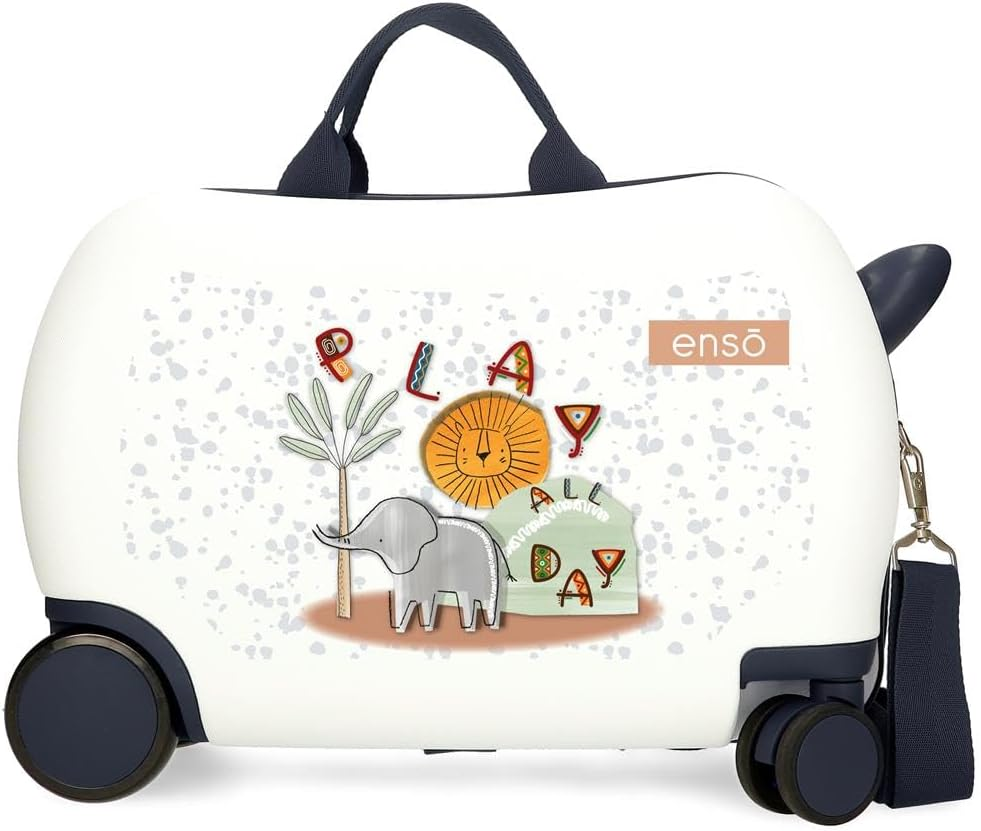 Enso Play All Day Children'S Suitcase White 45X31X20Cm Hard ABS 27.9L 1.8 Kg 0 Hand Luggage, White, Cabin Suitcase, White, Cabin Suitcase image number 4