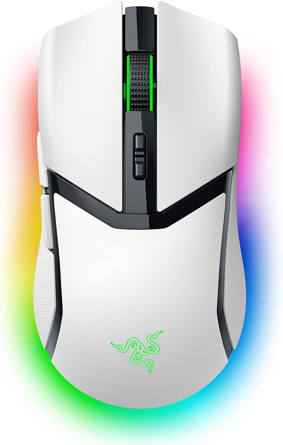 Razer Cobra Pro Wireless Gaming Mouse with RGB Optical Focus Pro Sensor with 30K DPI (10 Customizable Buttons, Hyperspeed Wireless Polling 8K Hz, Bluetooth, Chroma Lighting with 11 Zones) White image number 1