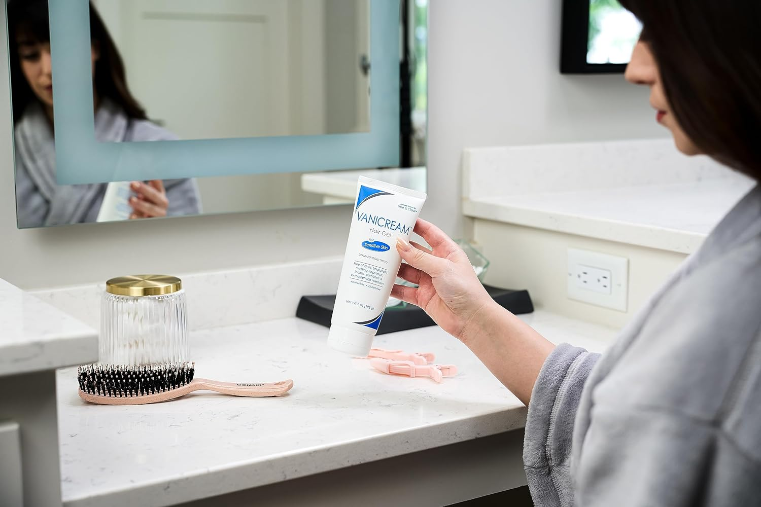 Free & Clear Hair Styling Gel for Sensitive Skin - Fragrance Free - 7 Ounce image number 1