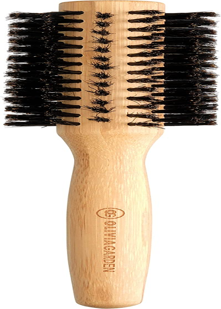 Olivia Garden Healthy Hair Bamboo round Brush 100 Percent Boar HH-B30 30 Mm image number 1