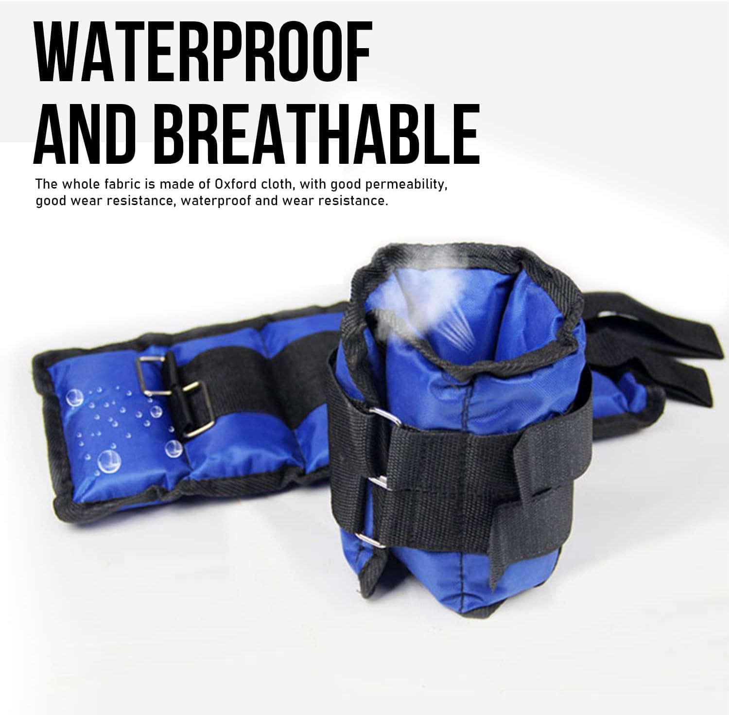 LMS Data Ankle Weights Adjustable Leg and Wrist Strap Best for Running, Training, Fitness, Yoga and Gym Straps for Men and Women, 2 KG X 2 Pcs image number 5