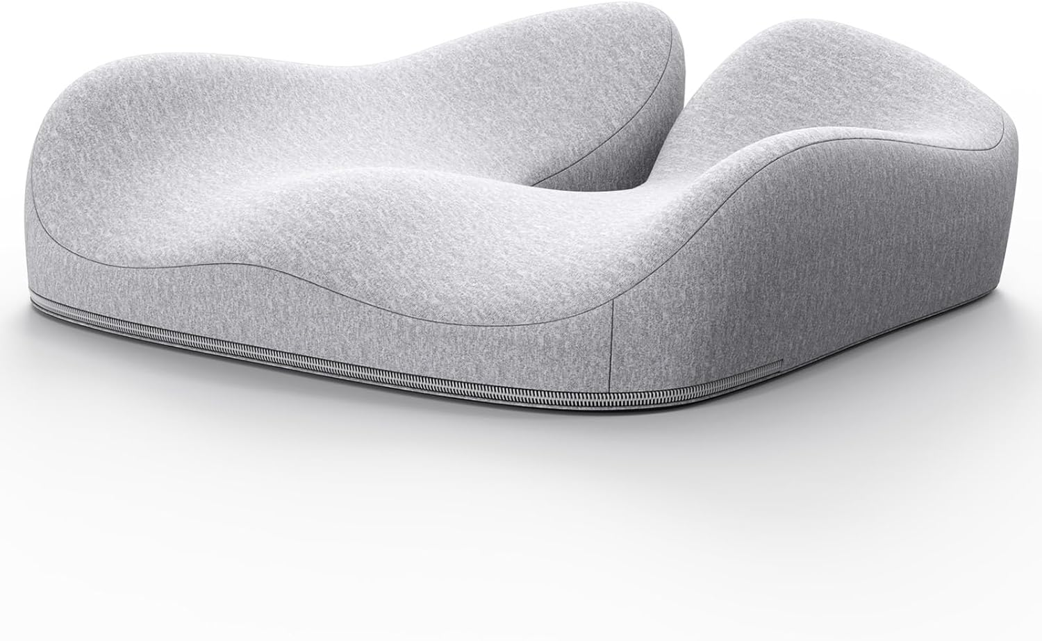 Benazcap Seat Cushion, Memory Foam Cushion for Office Chair - Ergonomic Chair Cushions for Tailbone Pain Relief, Sciatica & Back Support, Office Chair Cushion & Car Seat Cushion, Grey image number 2