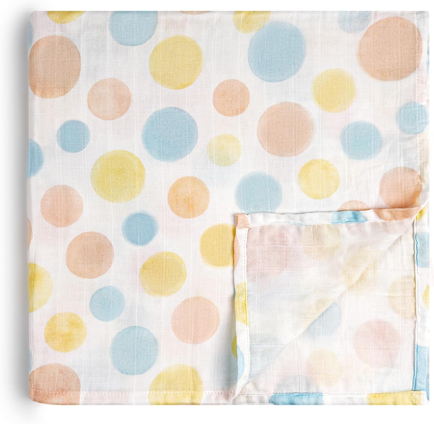 HECCEI Baby Swaddle Blankets, 70% Bamboo 30% Cotton Muslin Swaddle Blanket, Large Breathable Receiving Blankets for Newborn, Boy and Girl Swaddles, Registry & Gift, 47 X 47 Inches (Sprouts)