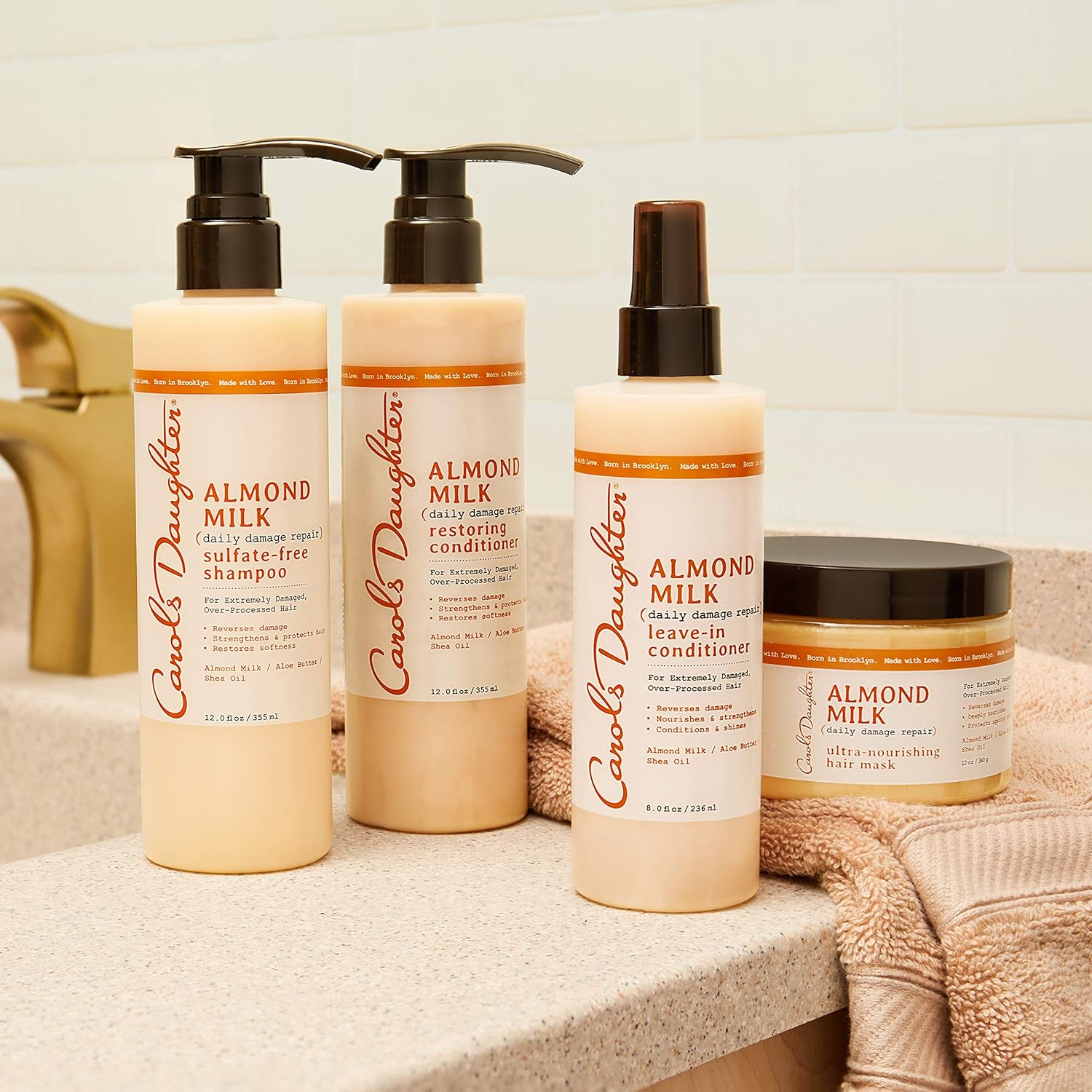 Carol&rsquo;S Daughter Almond Milk Sulfate Free Shampoo with Almond Milk, Aloe Butter and Shea Oil for Extremely Damaged Hair, 12 Fl Oz image number 4