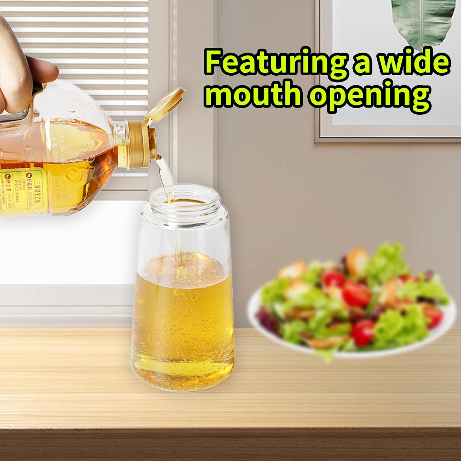 2 Pack Oil Sprayer for Cooking, 2 in 1 Olive Oil Dispenser Bottle for Kitchen, 16Oz/470Ml Oil Dispenser Bottle, Food-Grade Glass Oil Mister for Air Fryer, Oven & Steak Frying, Black & Cream White image number 5