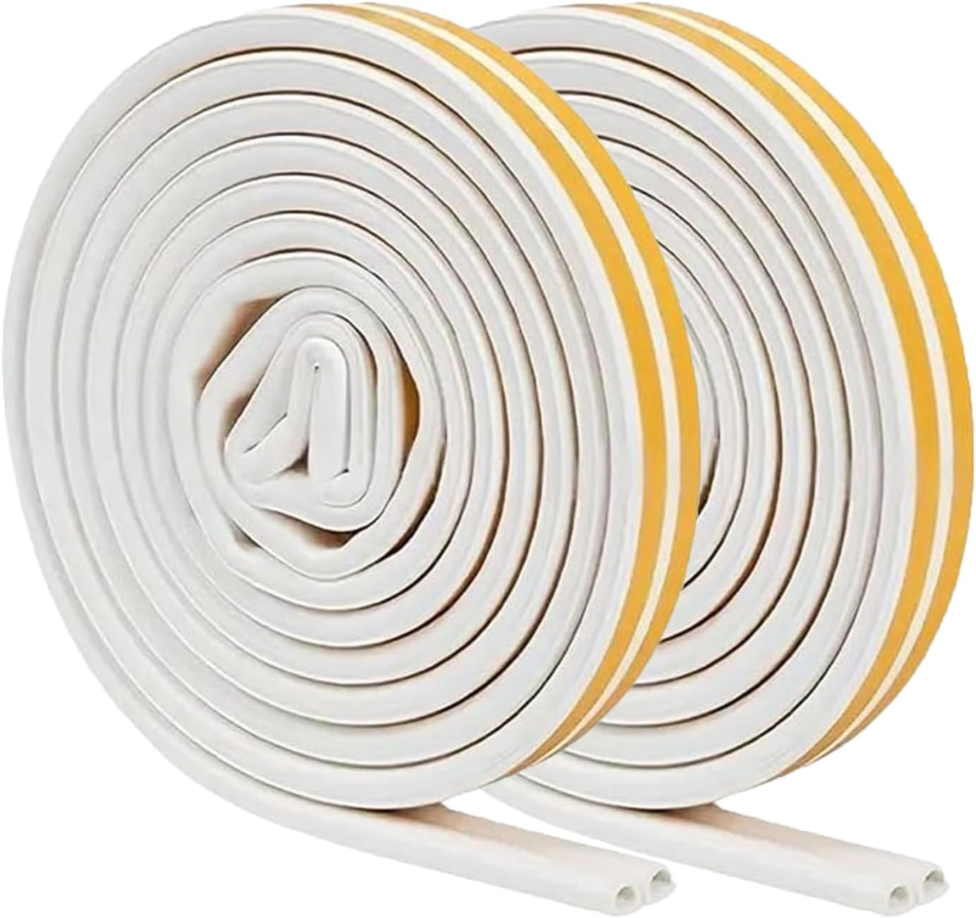 Door Weather Stripping, Window Seal Strip, Draft Excluder for Doors Self Adhesive Foam Weather Stripping Door Seal Strip Door Insulation Strip Draught Excluder Tape for Doors 20 Feet image number 1