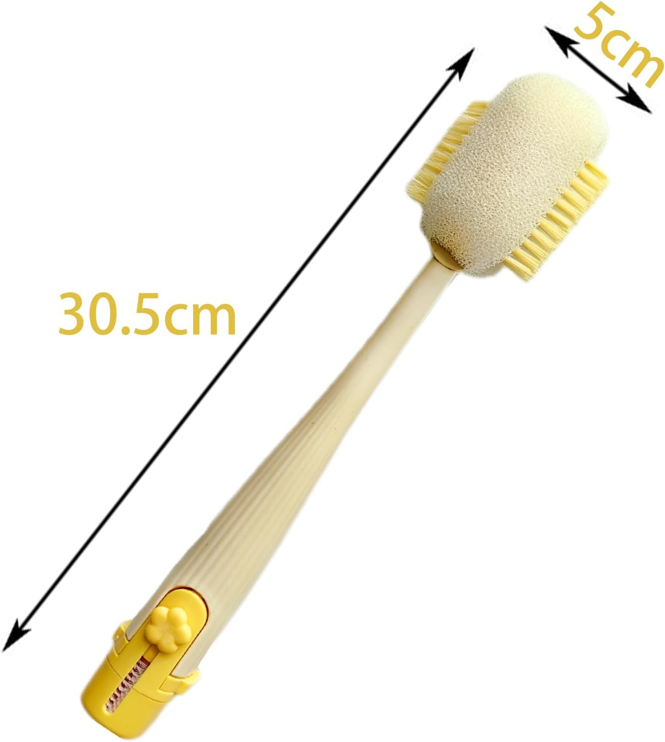 Smaoqingji Multifunctional Cleaning Brushes, Bottle Brush, White, 1 Piece, Long Bottle Cleaner Brush, for Water Bottles, Drinking Bottles, Milk Bottles, Glasses, Glass Straws, Washing up Brush image number 2