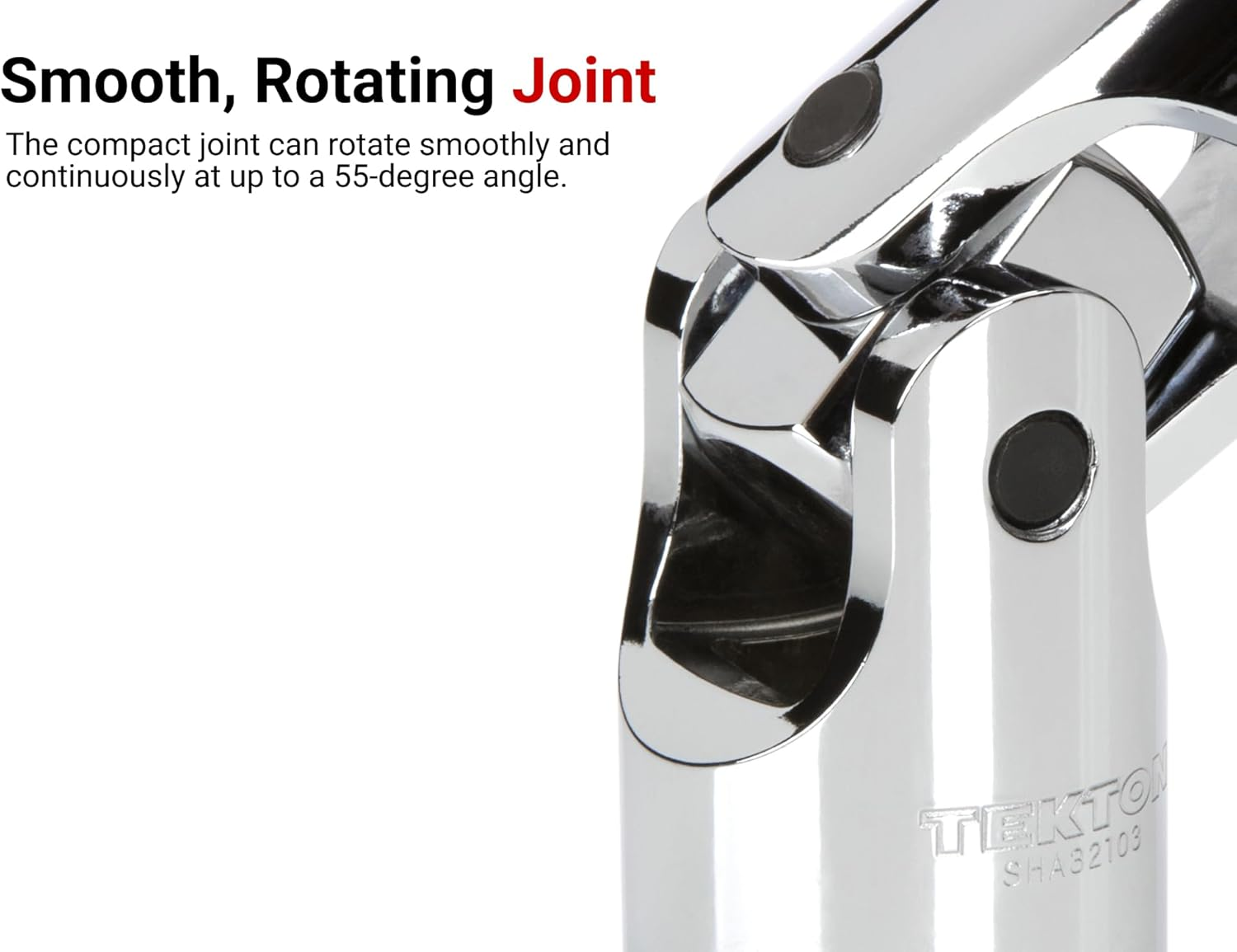 TEKTON 1/4 Inch Drive Universal Joint Socket Set, 7-Piece (1/4-9/16 In.) | SHD90109 image number 3