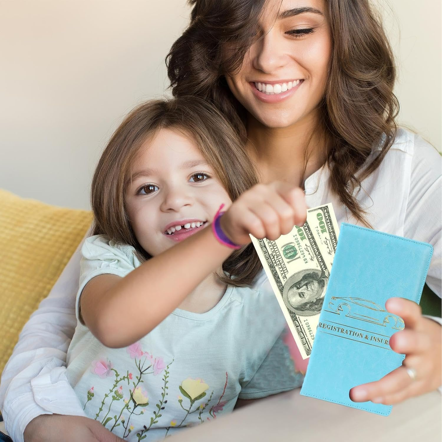 Car Registration and Insurance Holder, Driver'S License Holder Wallet, Car Registration PU Bag Holder - Car License for Motorcycles, Trucks, Boats, Buses - Darkblue image number 5