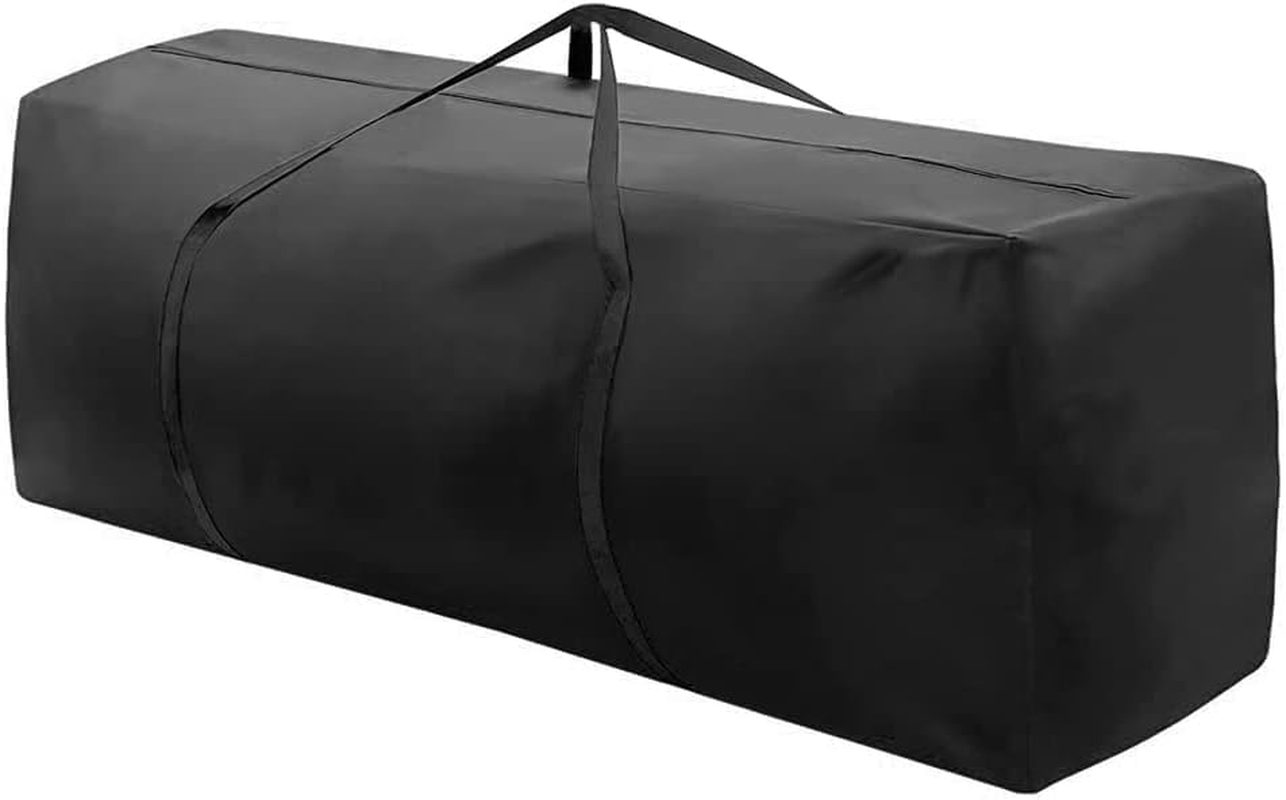 Patio Cushion Cover Storage Bag Water-Resistant Outdoor Rectangular Storage Bag with Handles for Furniture Cushions, Patio Furniture Seat, Christmas Tree (116 * 47 * 51CM) image number 6