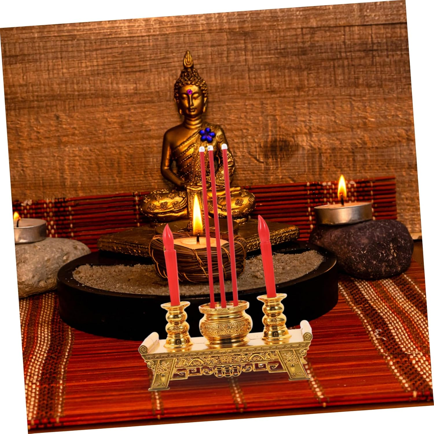 Gatuida Buddhist Led Candle Lamp Spiritual Decor Illusory Flame, Electric Chinese Candle Light for Worship and Home Altar, Battery Not Included, Suitable for Buddhist Rituals and Memorials image number 3