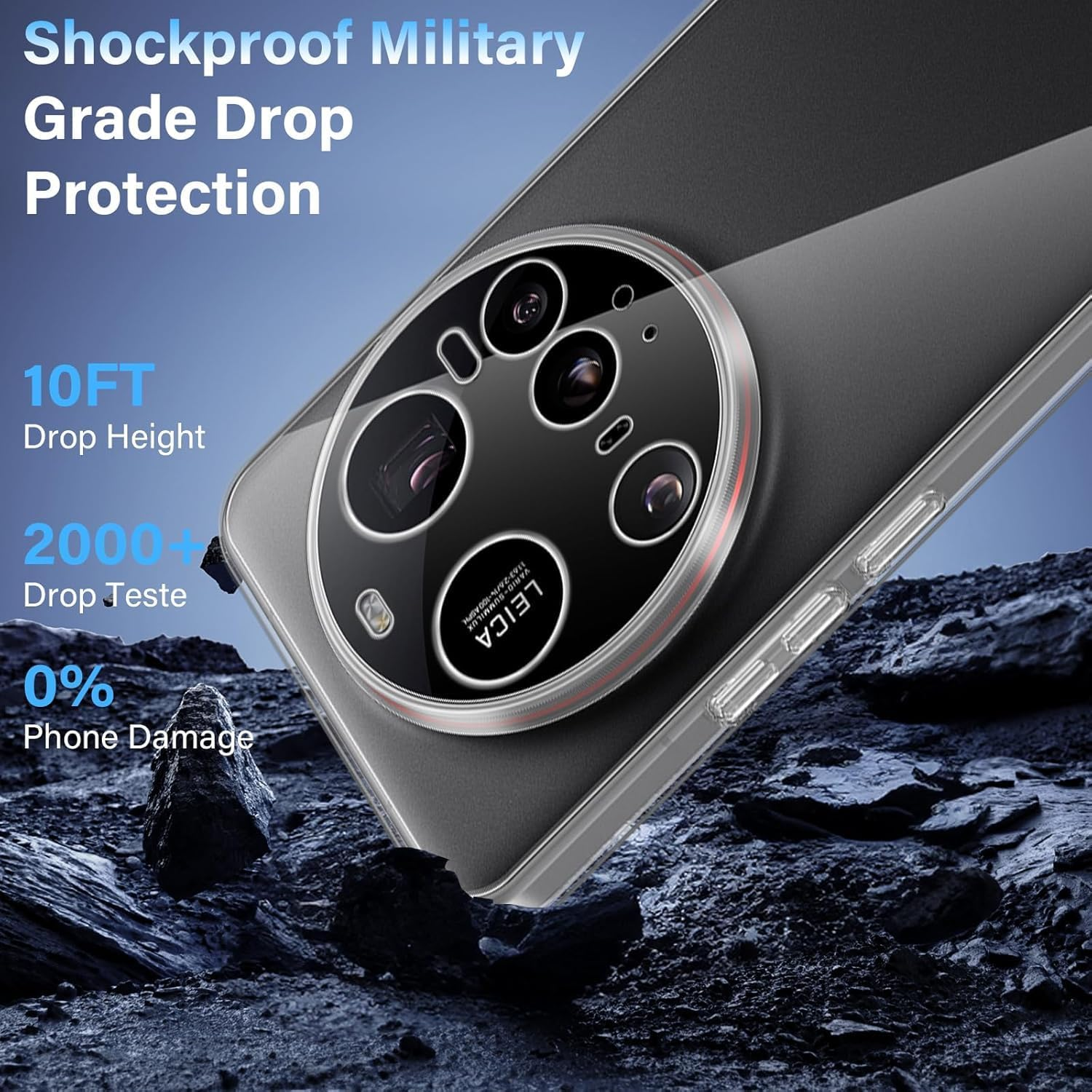 Captor Clear Case for Xiaomi 15 Ultra, TPU Flexible Silicone Case, Soft and Thin with Raised Edge for Screen and Camera Protection image number 2