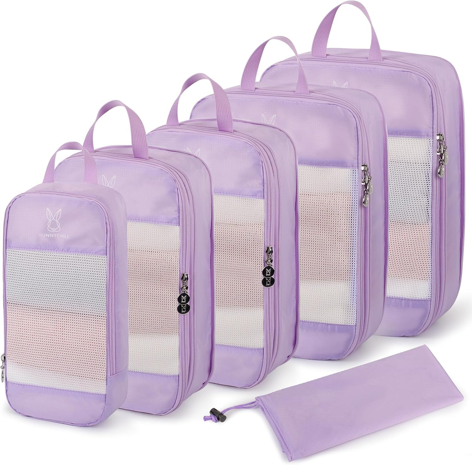 Expandable Compression Packing Cubes for Suitcases,6 Set Lightweight Compressible Travel Packing Organizer for Carry on Suitcase,Organizer Bags Set as Travel Essentials for Women