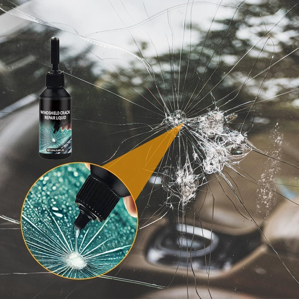 Upgraded Windshield Crack Repair Kit, Professional Glass Repair Liquid for Chips & Cracks, Quick Fix Windshield Repair Tools for Cars, Windows & Mirrors, Includes Premium Crack Filler & Applicator image number 5