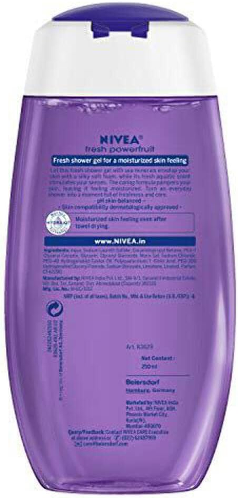 Nivea Powerfruit Fresh Shower Gel 250ML image number 1