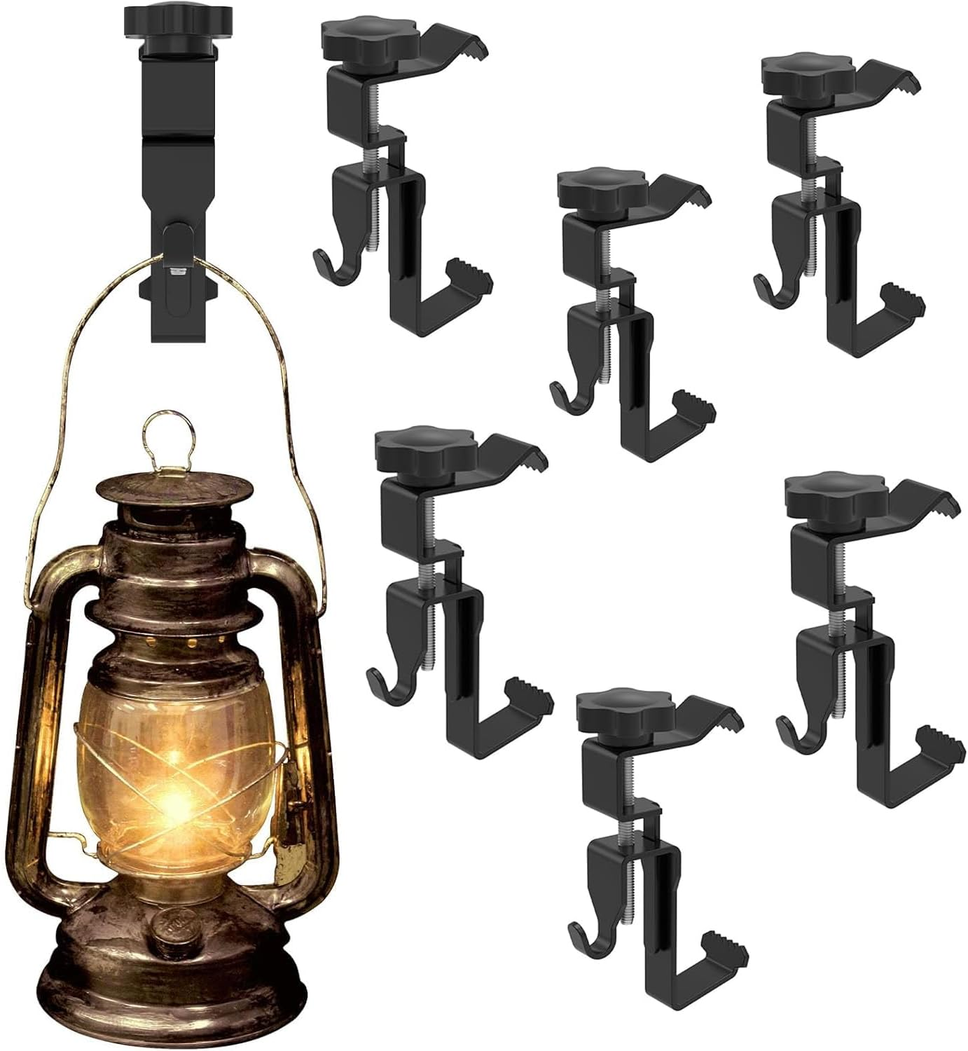 Yharnamite 6 Pcs Brick Hanger Clamp, Adjustable Brick Hooks Heavy Duty Stainless Steel Brick Hanger, No Drill, Nail Holes, Screws, Brick Wall Clips for Outdoor Hanging Pictures image number 6