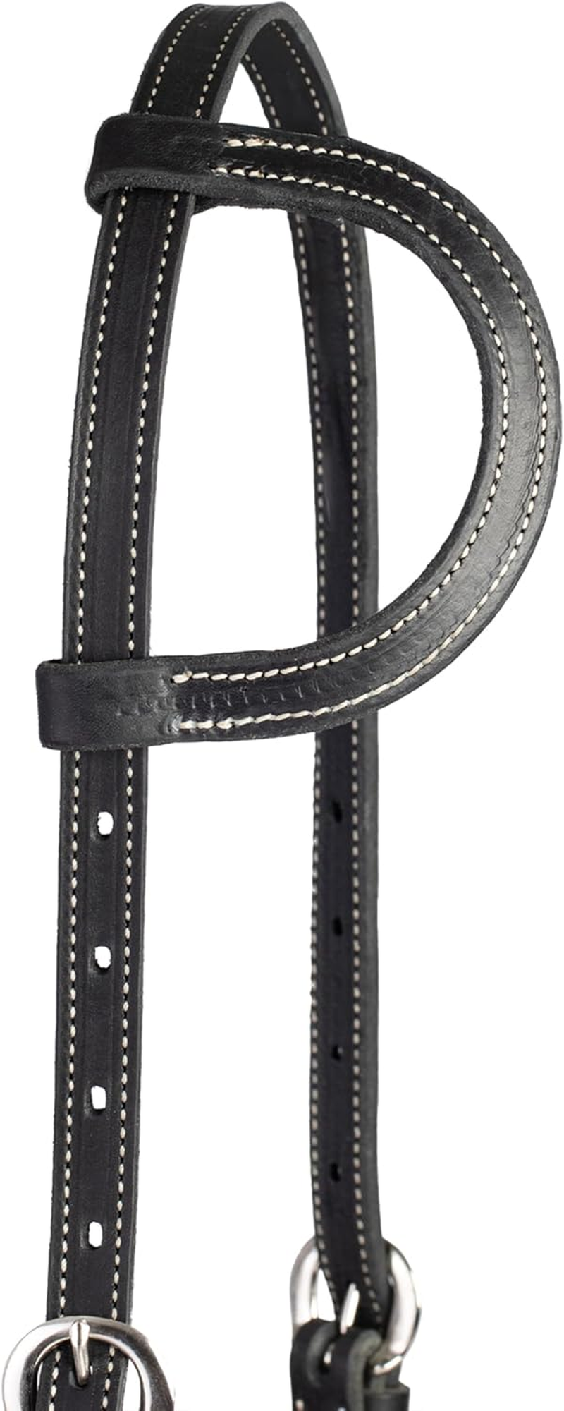 Weaver Leather Black Latigo Leather Headstall image number 3