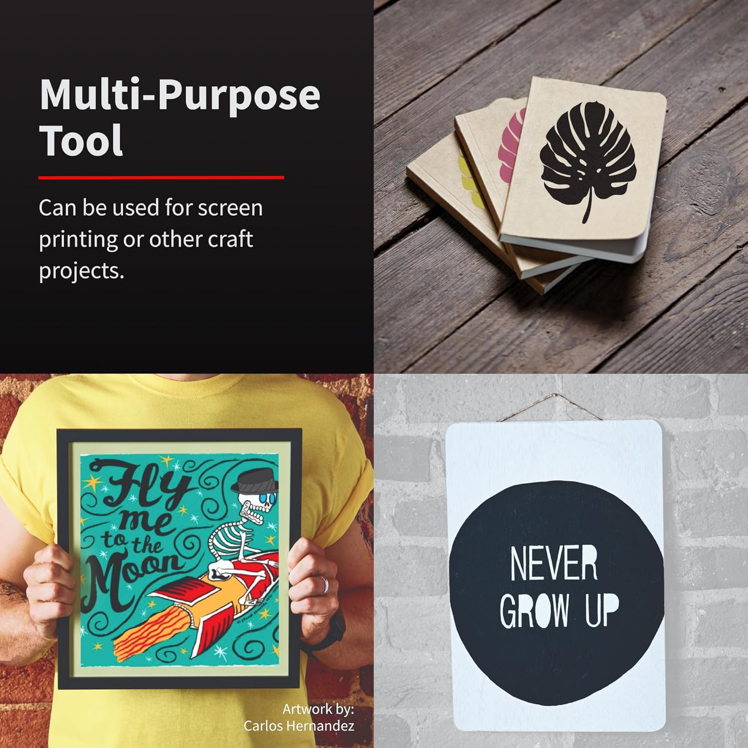 Speedball Squeegee 9&Prime; &times; 3&Prime; &times; 0.25&Prime;, Ergonomic Finger Grip for Fabric & Graphic Printing