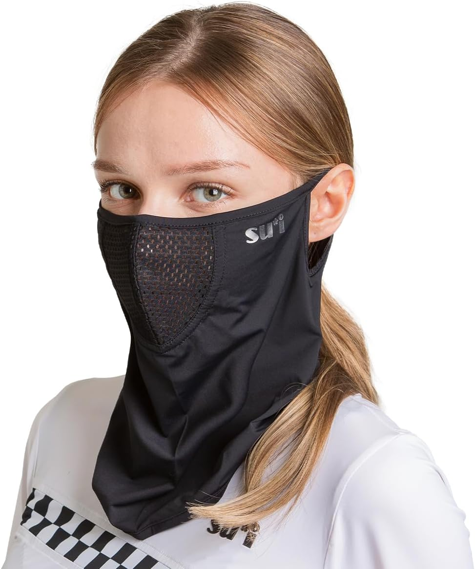 SUIGOLF KOREA (Type E) UV Sun Protection Balaclava Half Face Mask - for Golf, Hiking, Running, Cycling & Outdoor Sports