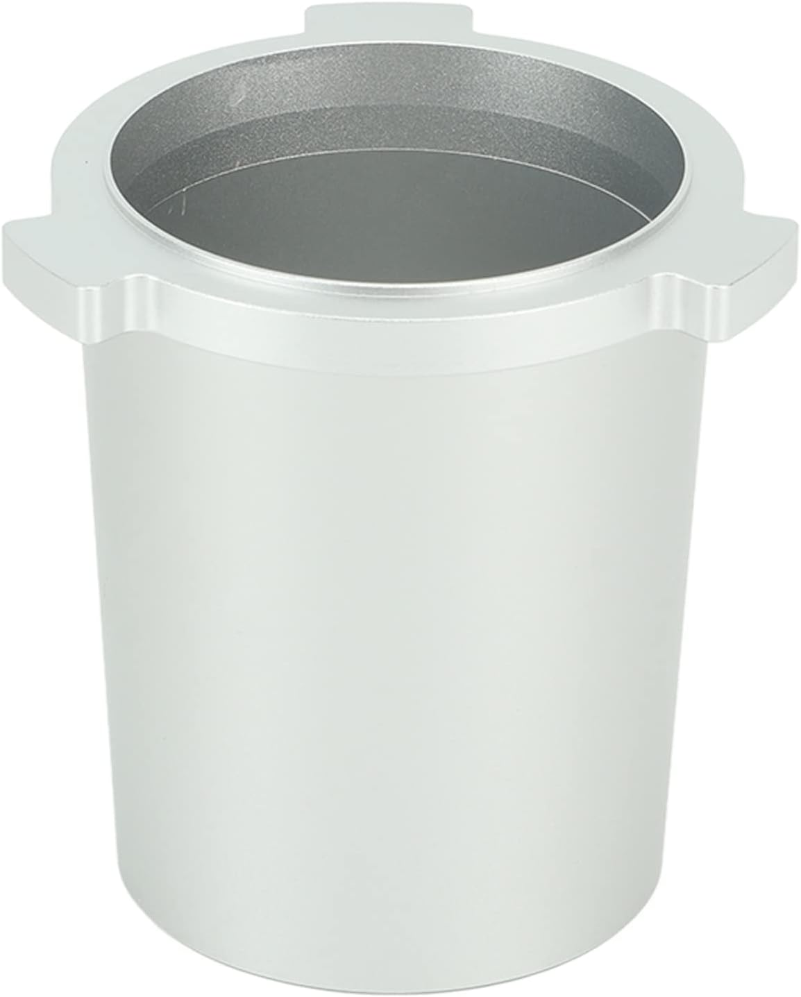 Dosing Cup, 51Mm, Aluminum Alloy Powder Funnel - Hands - Free Slot Design, Corrosion Resistant Durability, Coffee Machine Accessory and Espresso Accessory (Silver)