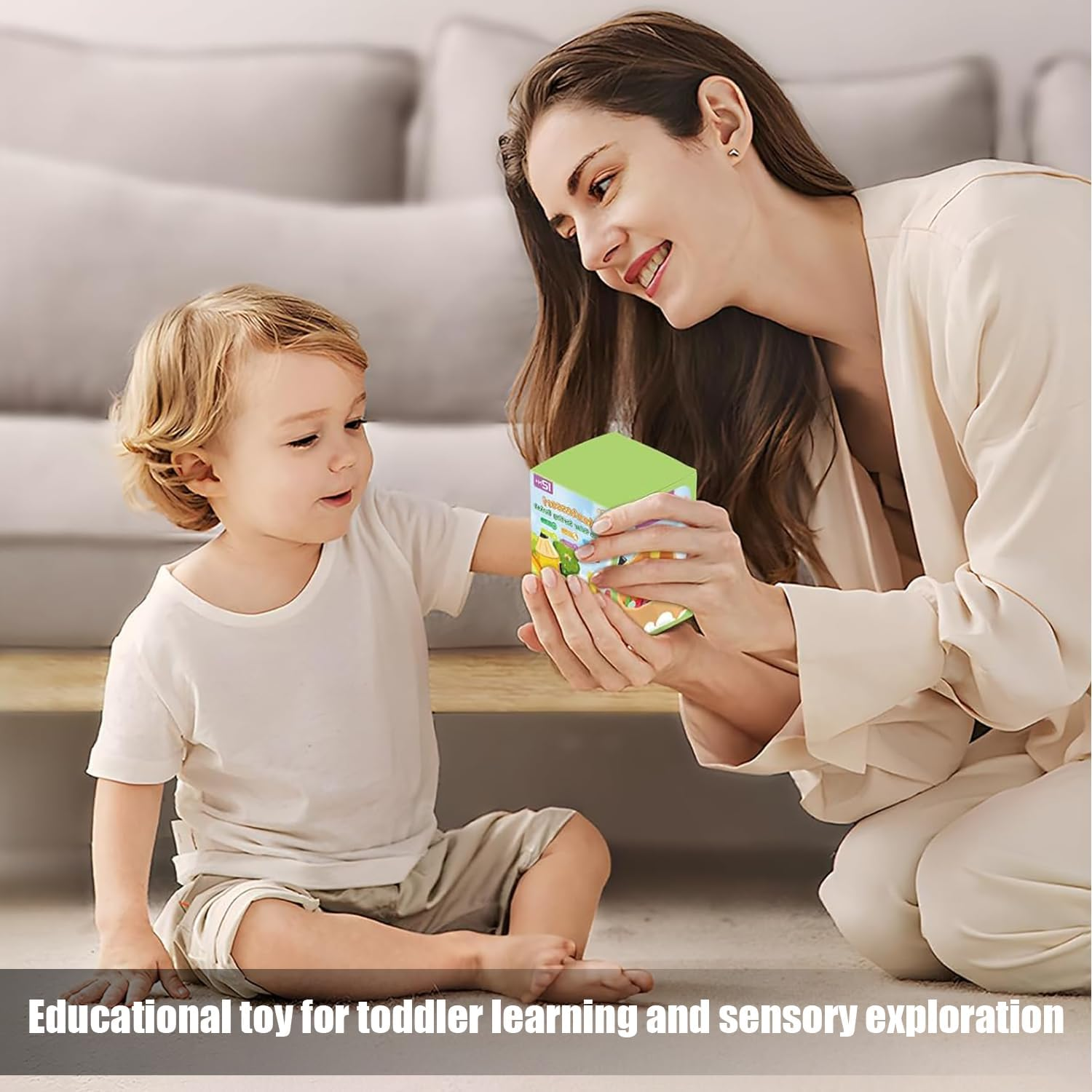 Shape & Color Sorting Montessori Toys for Toddlers, Soft Silicone Sensory Toys, Preschool Learning Activities Matching Game, Educational Toy for Fine Motor Skills (Color) image number 5