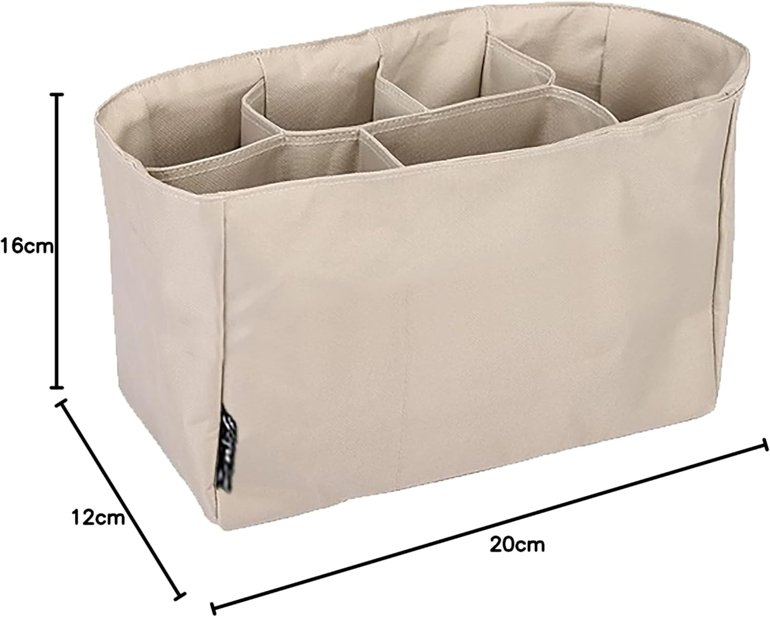 Comicfs Baby Diaper Bag Insert Organizer with Comicfs Cleaning Cloth (Dimensions: 12 X 6.4 X 8 Inch, Black) - Black image number 6