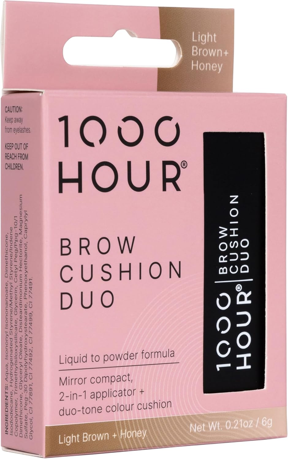 1000 Hour Brow Cushion Duo Eyebrow Color 6 G, Light Brown Honey - Light Brown Honey image number 2