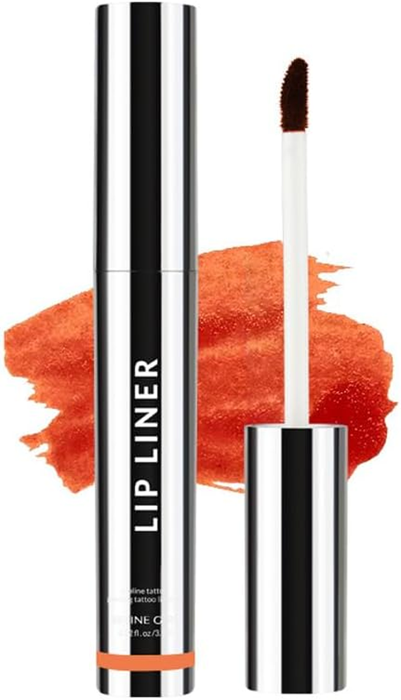 Peel off Lip Liner Stain,Long Lasting Waterproof Lip Stain Peel off Liner,Matte Lipstick Women,Transfer Proof Lip Tint Peel off (Wine Red) image number 6