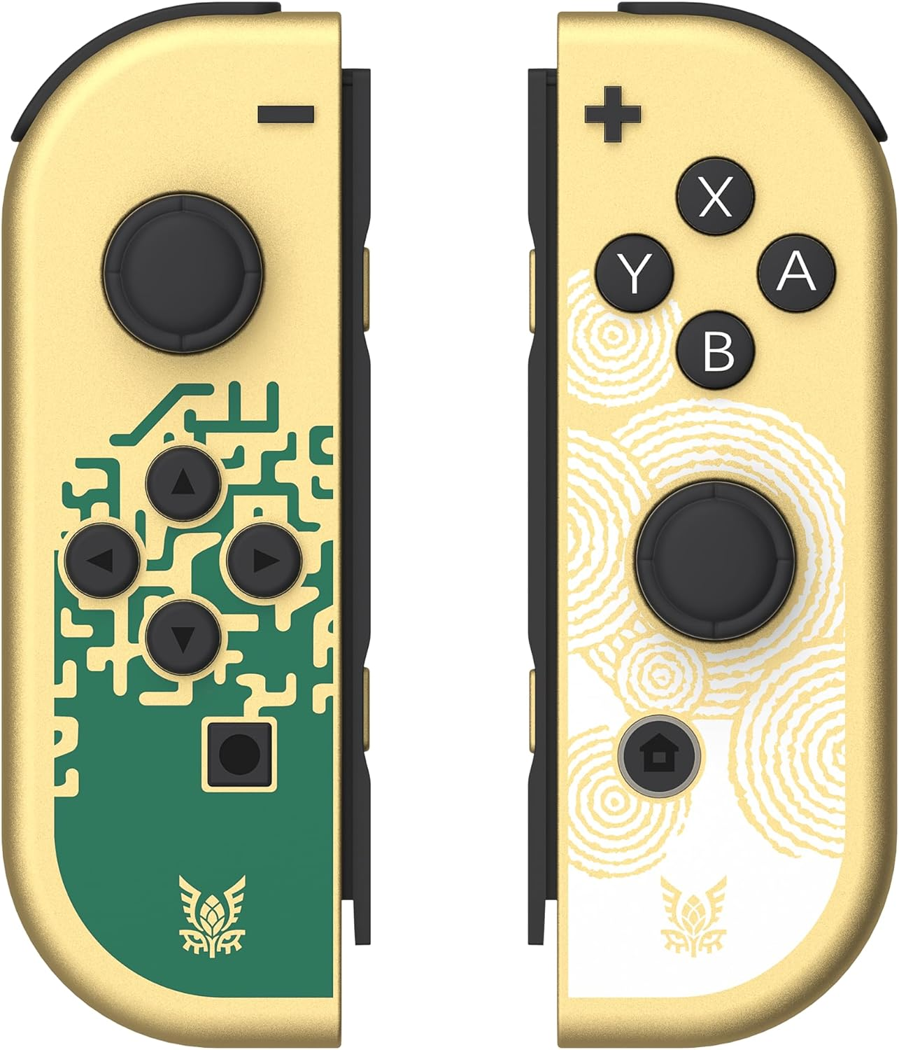 YKASEK Joy Cons for Switch Controllers, Wireless Replacement Joycons, Left and Right Controllers Joycon Support Sports Dual Vibration/Wake-Up/Motion Control (Gold image number 2