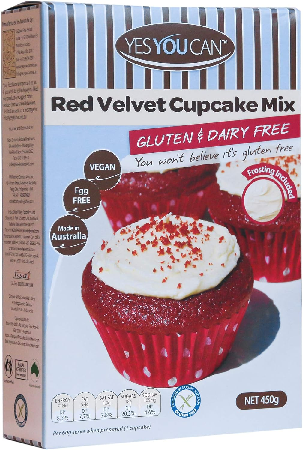 Yes You Can Red Velvet Cupcake Mix 450 G image number 6