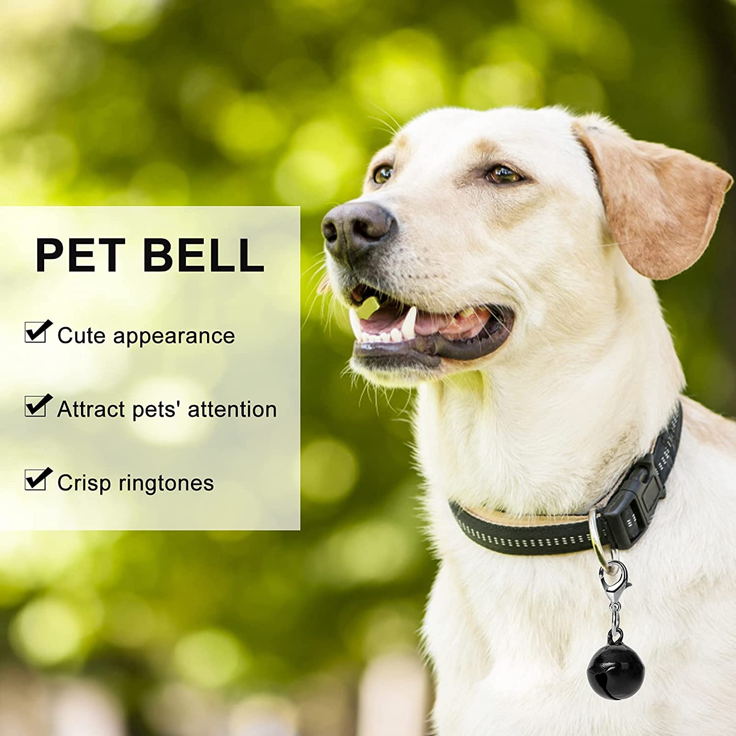 Molain 10 Pcs Cat Dog Collar Bells, Jingle Bell for Cat Collar, Dog Collar Charms, Colourful Pet Small Bells with Clasps, Pet Collar Accessories, Festival Party DIY Crafts Decoration image number 3